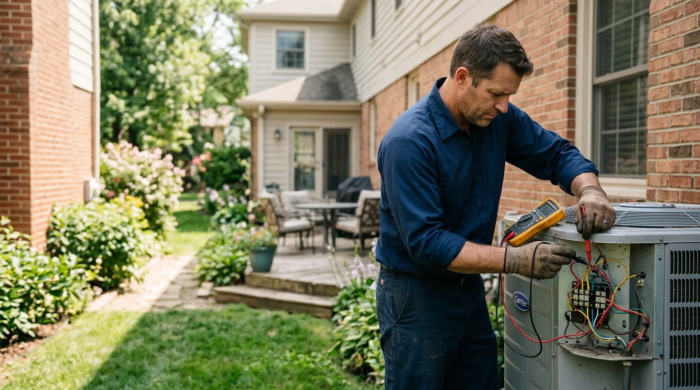 HVAC technician working near Hunlock Creek, PA